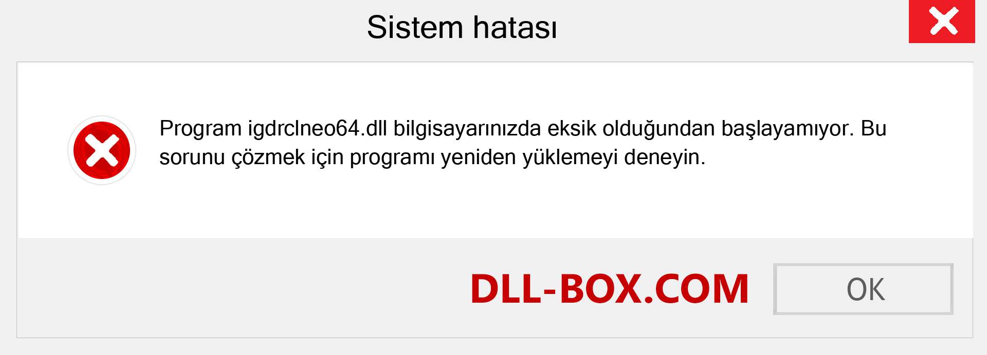 igdrclneo64.dll dosyası eksik mi? Windows 7, 8, 10 için İndirin - Windows'ta igdrclneo64 dll Eksik Hatasını Düzeltin, fotoğraflar, resimler